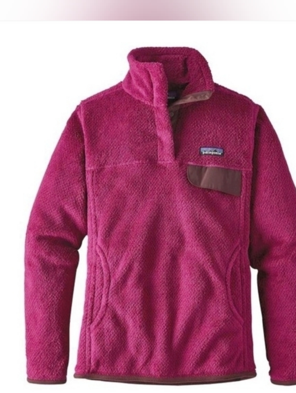 Patagonia Synchilla Snap-T Fleece Pullover Sweater Fuschia Pink Women's Small